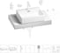 Раковина Wellsee 50 см со столешницей 80 см Graceful Pro в наборе 10 в 1 201012440 1