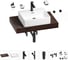 Раковина Wellsee 50 см со столешницей 80 см Graceful Pro в наборе 10 в 1 201012422 1