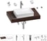 Раковина Wellsee 50 см со столешницей 80 см Pure BY в наборе 10 в 1 201011131 1