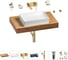 Раковина Wellsee 50 см со столешницей 80 см Pure BY в наборе 9 в 1 201011128 1
