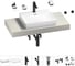 Раковина Wellsee 55 см со столешницей 100 см DeSire в наборе 10 в 1 201013477 1