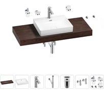 Раковина Wellsee 55 см со столешницей 120 см DeSire в наборе 10 в 1 201013561