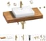 Раковина Wellsee 55 см со столешницей 100 см DeSire в наборе 10 в 1 201013498 1