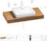 Раковина Wellsee 55 см со столешницей 100 см DeSire в наборе 10 в 1 201013500 1