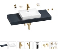 Раковина Wellsee 55 см со столешницей 120 см DeSire в наборе 10 в 1 201013543