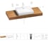 Раковина Wellsee 55 см со столешницей 120 см DeSire в наборе 10 в 1 201013560 1