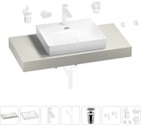 Раковина Wellsee 55 см со столешницей 100 см DeSire в наборе 10 в 1 201013475