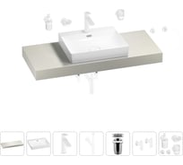 Раковина Wellsee 55 см со столешницей 120 см DeSire в наборе 10 в 1 201013535