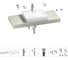 Раковина Wellsee 55 см со столешницей 120 см DeSire в наборе 10 в 1 201013536 1