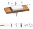 Раковина Wellsee 55 см со столешницей 120 см DeSire в наборе 10 в 1 201013556 1