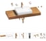 Раковина Wellsee 55 см со столешницей 120 см DeSire в наборе 10 в 1 201013559 1