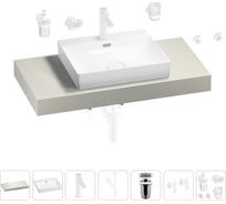 Раковина Wellsee 55 см со столешницей 100 см DeSire в наборе 10 в 1 201013480