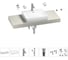 Раковина Wellsee 55 см со столешницей 120 см DeSire в наборе 10 в 1 201013531 1