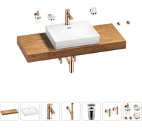 Раковина Wellsee 55 см со столешницей 120 см DeSire в наборе 10 в 1 201013554