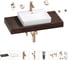 Раковина Wellsee 55 см со столешницей 100 см DeSire в наборе 10 в 1 201013504 1