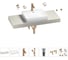 Раковина Wellsee 55 см со столешницей 120 см DeSire в наборе 10 в 1 201013534 1