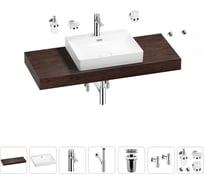 Раковина Wellsee 55 см со столешницей 120 см DeSire в наборе 10 в 1 201013566