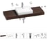 Раковина Wellsee 55 см со столешницей 140 см DeSire в наборе 10 в 1 201013626 1