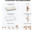 Раковина Wellsee 55 см со столешницей 80 см DeSire в наборе 10 в 1 201013414 8