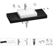 Раковина Wellsee 55 см со столешницей 120 см DeSire в наборе 10 в 1 201013581