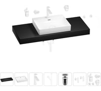 Раковина Wellsee 55 см со столешницей 120 см DeSire в наборе 10 в 1 201013585