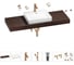 Раковина Wellsee 55 см со столешницей 140 см DeSire в наборе 10 в 1 201013624 1