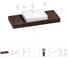 Раковина Wellsee 55 см со столешницей 120 см DeSire в наборе 10 в 1 201013570 1