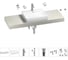 Раковина Wellsee 55 см со столешницей 140 см DeSire в наборе 10 в 1 201013596 1