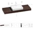 Раковина Wellsee 55 см со столешницей 140 см DeSire в наборе 10 в 1 201013625 1