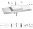 Раковина Wellsee 55 см со столешницей 140 см DeSire в наборе 10 в 1 201013636 1