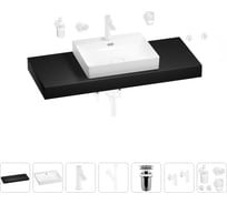 Раковина Wellsee 55 см со столешницей 120 см DeSire в наборе 10 в 1 201013590