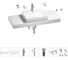 Раковина Wellsee 55 см со столешницей 120 см DeSire в наборе 10 в 1 201013576 1