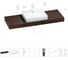 Раковина Wellsee 55 см со столешницей 140 см DeSire в наборе 10 в 1 201013630 1