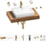 Раковина Wellsee 55 см со столешницей 80 см DeSire в наборе 10 в 1 201013438 1