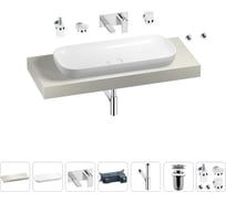 Раковина Wellsee 90 см со столешницей 120 смCroquisв наборе 9 в 1 201008381