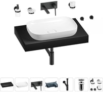 Раковина Wellsee 60 см со столешницей 80 смCroquisв наборе 9 в 1 201008007