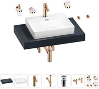 Раковина Wellsee 55 см со столешницей 80 см DeSire в наборе 10 в 1 201013429