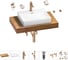 Раковина Wellsee 55 см со столешницей 80 см DeSire в наборе 10 в 1 201013439 1