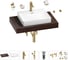 Раковина Wellsee 55 см со столешницей 80 см DeSire в наборе 10 в 1 201013448 1