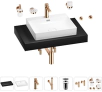 Раковина Wellsee 55 см со столешницей 80 см DeSire в наборе 10 в 1 201013469