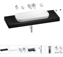 Раковина 90 см со столешницей 140 см Wellsee Croquis в наборе 9 в 1 201008601