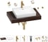 Раковина Wellsee 55 см со столешницей 80 см DeSire в наборе 10 в 1 201013443 1