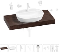 Раковина Wellsee 60 см со столешницей 100 см Calin в наборе 10 в 1 201007750