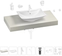 Раковина Wellsee 60 см со столешницей 100 см Cerulean в наборе 10 в 1 201012880