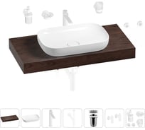 Раковина Wellsee 60 см со столешницей 100 см Croquis в наборе 10 в 1 201008080