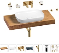 Раковина Wellsee 60 см со столешницей 100 см Croquis в наборе 9 в 1 201008063