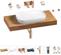 Раковина Wellsee 60 см со столешницей 100 см Croquis в наборе 9 в 1 201008064