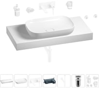 Раковина Wellsee 60 см со столешницей 100 см Croquis в наборе 9 в 1 201008110