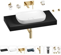 Раковина Wellsee 60 см со столешницей 100 см Croquis в наборе 9 в 1 201008128