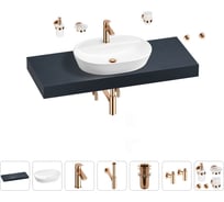 Раковина Wellsee 60 см со столешницей 120 смClinв наборе 10 в 1 201007784